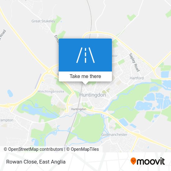 Rowan Close map