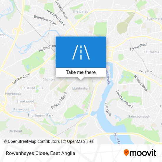 Rowanhayes Close map