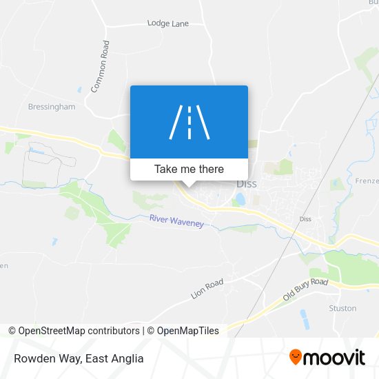 Rowden Way map