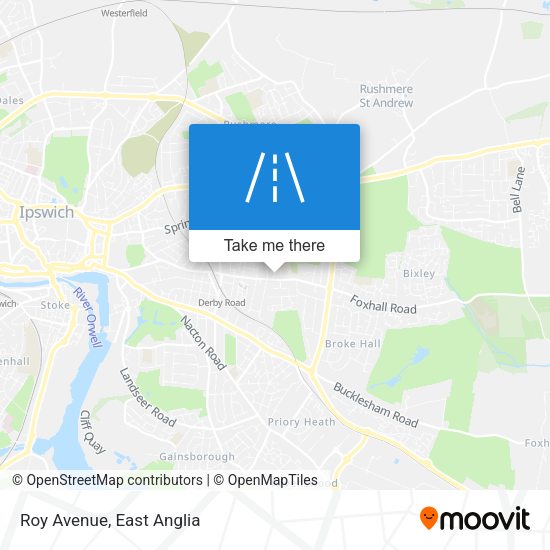 Roy Avenue map