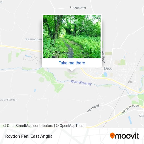 Roydon Fen map