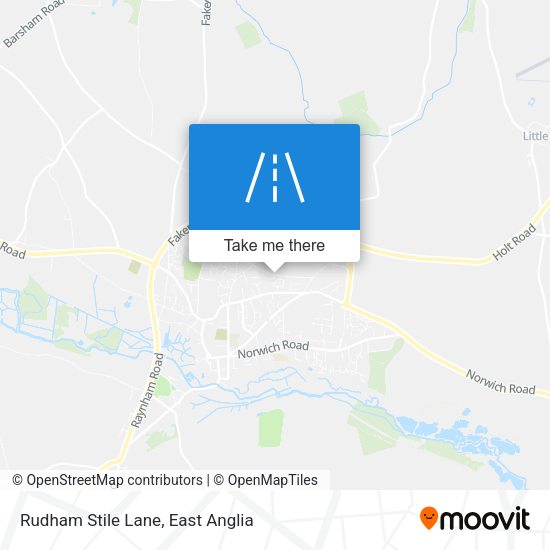 Rudham Stile Lane map