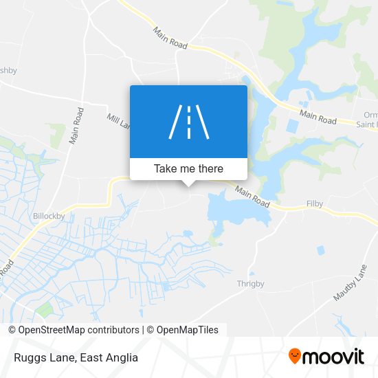 Ruggs Lane map