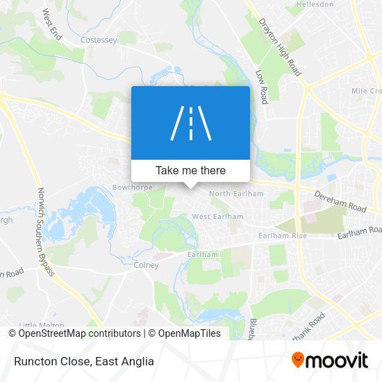 Runcton Close map
