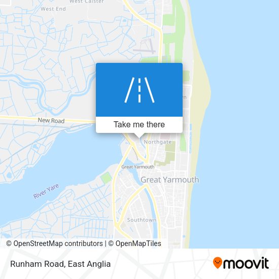 Runham Road map