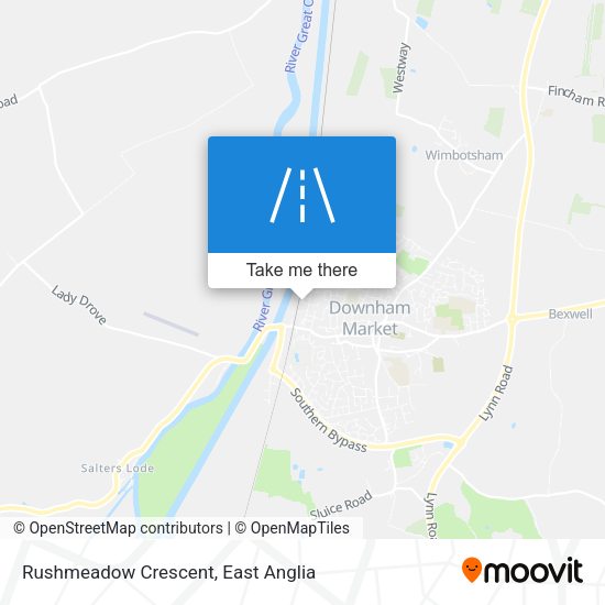 Rushmeadow Crescent map