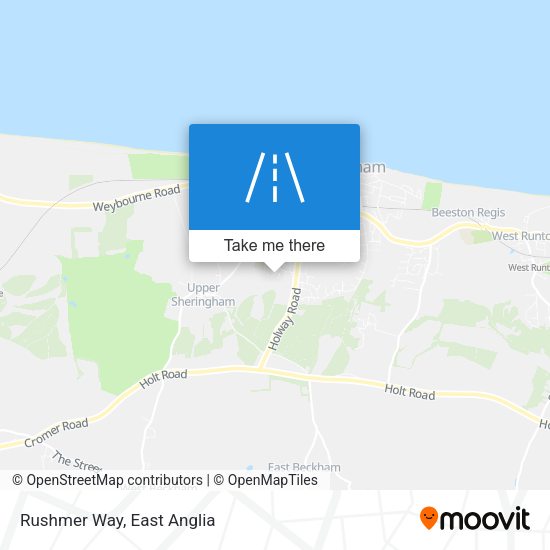 Rushmer Way map