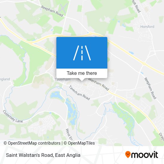 Saint Walstan's Road map