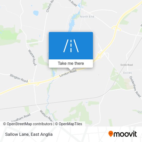 Sallow Lane map