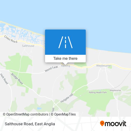Salthouse Road map