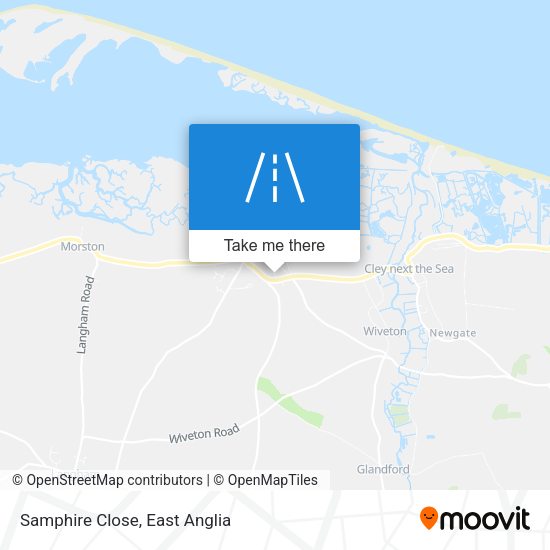 Samphire Close map