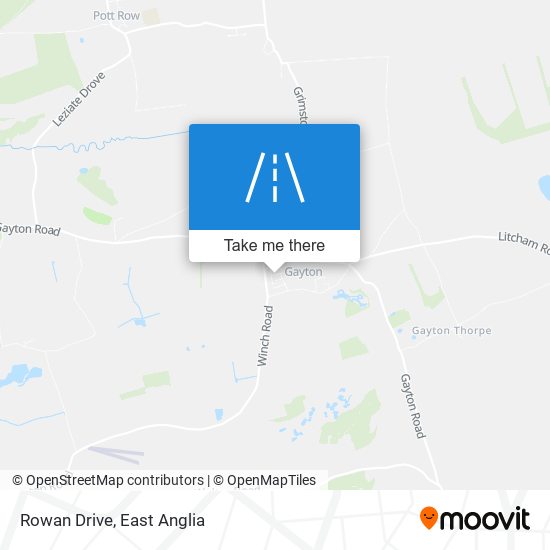 Rowan Drive map