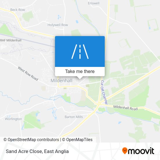 Sand Acre Close map