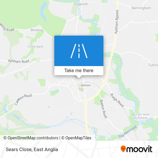 Sears Close map