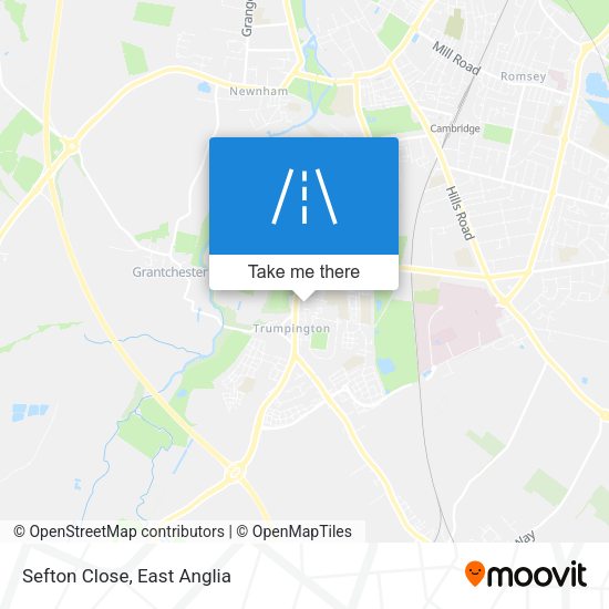Sefton Close map
