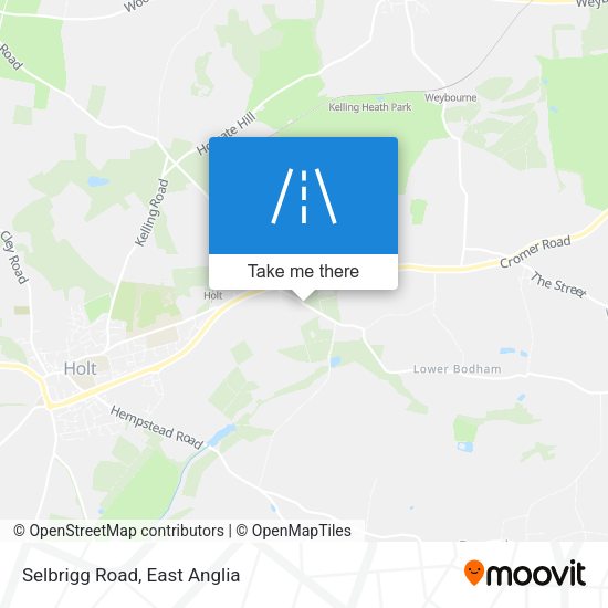 Selbrigg Road map