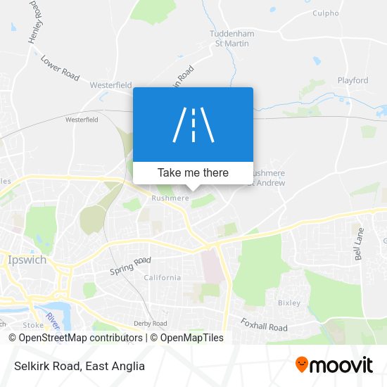 Selkirk Road map