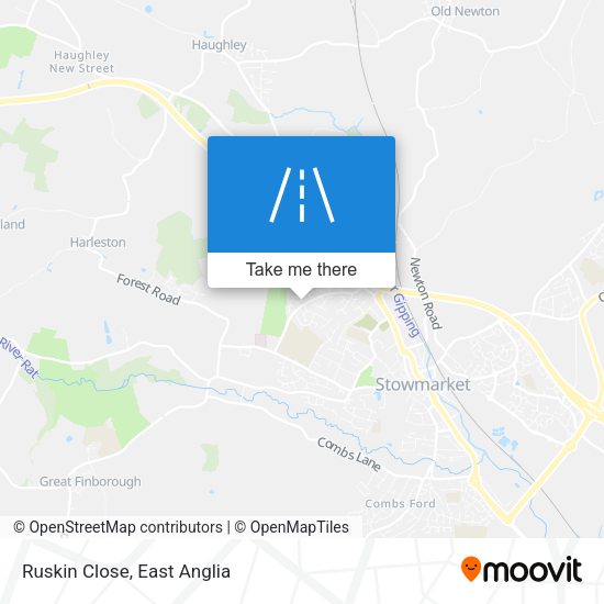 Ruskin Close map