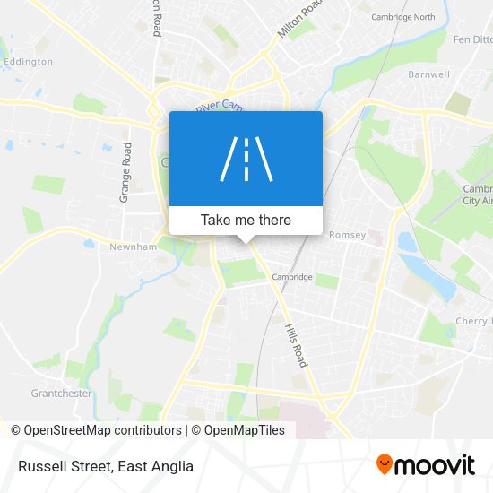 Russell Street map