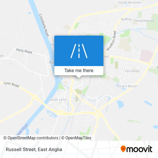 Russell Street map
