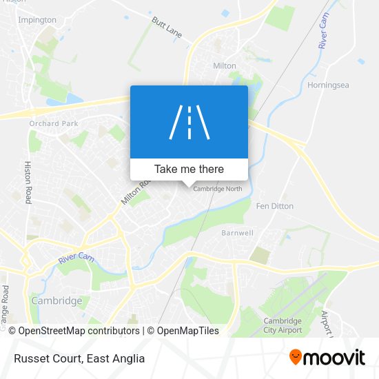Russet Court map