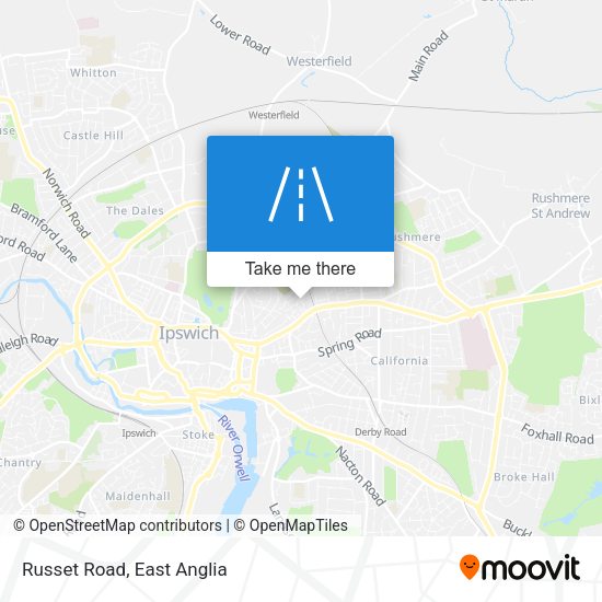 Russet Road map