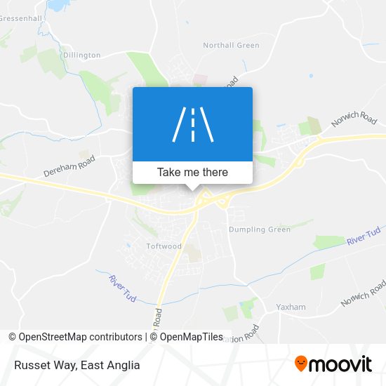 Russet Way map