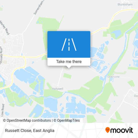 Russett Close map