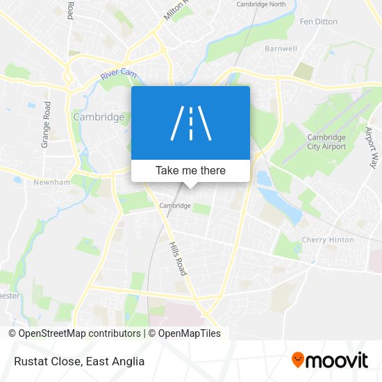 Rustat Close map