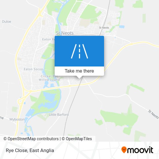 Rye Close map