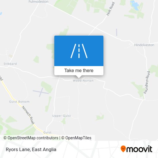 Ryors Lane map
