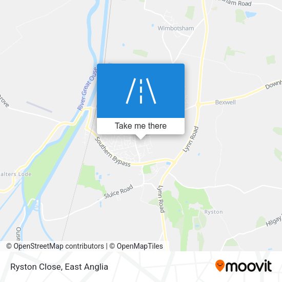 Ryston Close map