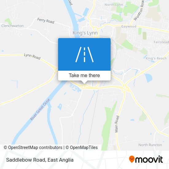 Saddlebow Road map