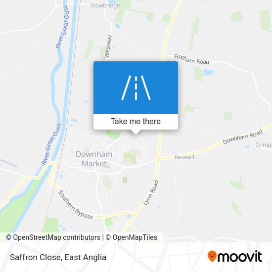 Saffron Close map