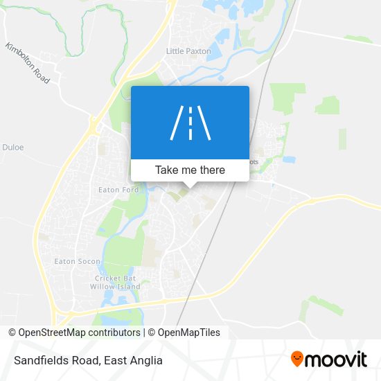 Sandfields Road map