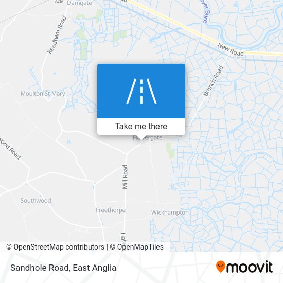 Sandhole Road map