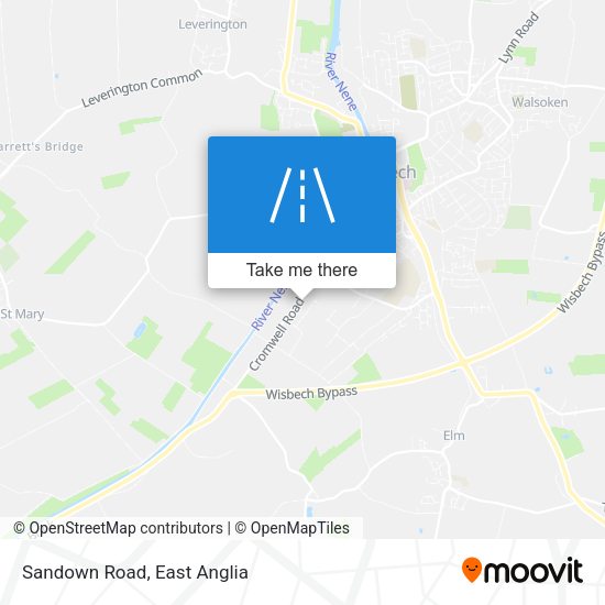 Sandown Road map
