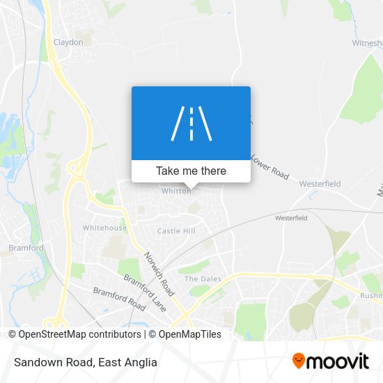 Sandown Road map