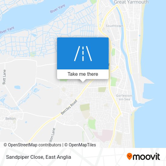 Sandpiper Close map
