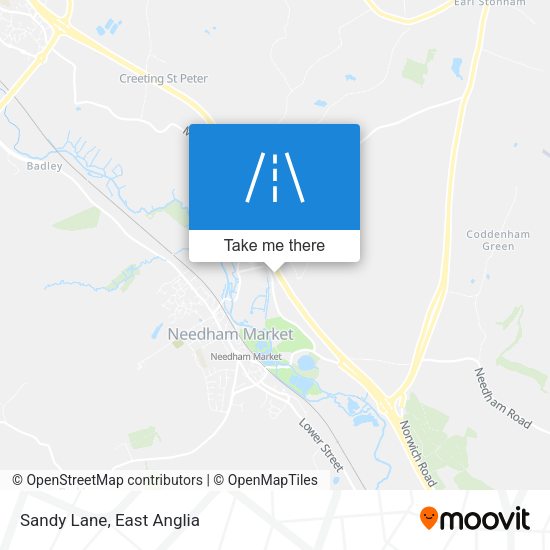 Sandy Lane map