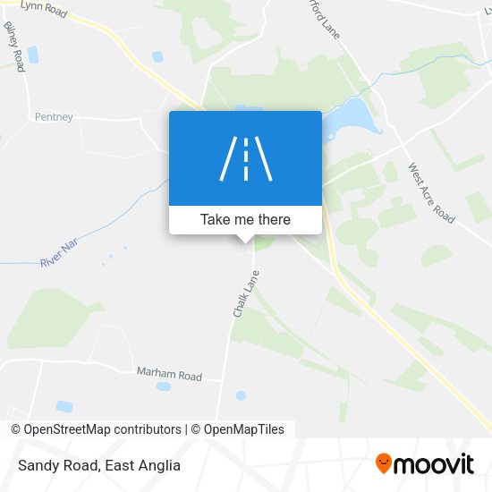 Sandy Road map
