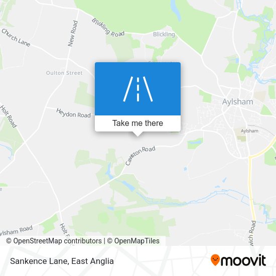 Sankence Lane map
