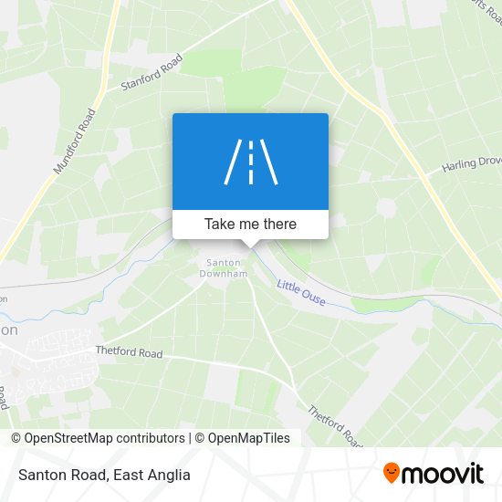 Santon Road map
