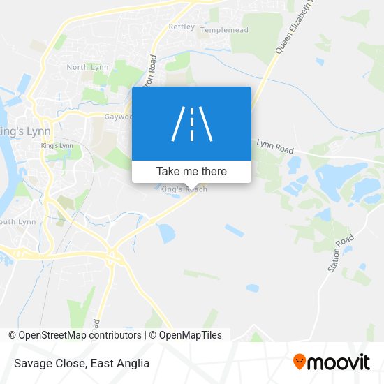 Savage Close map