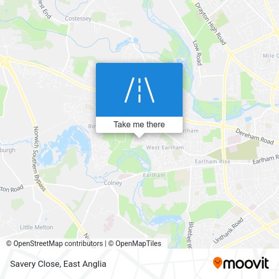Savery Close map
