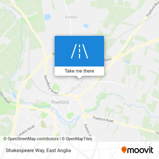 Shakespeare Way map