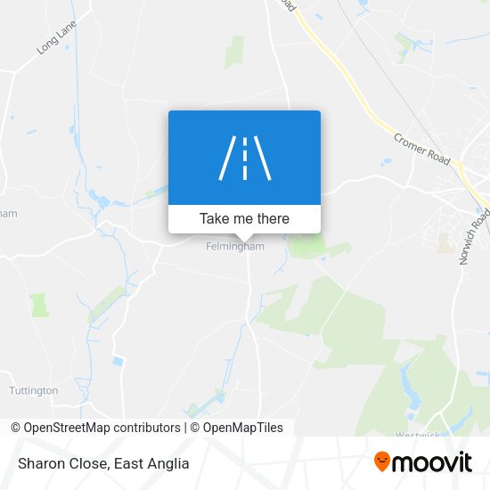 Sharon Close map