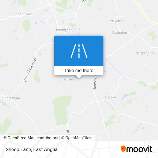 Sheep Lane map
