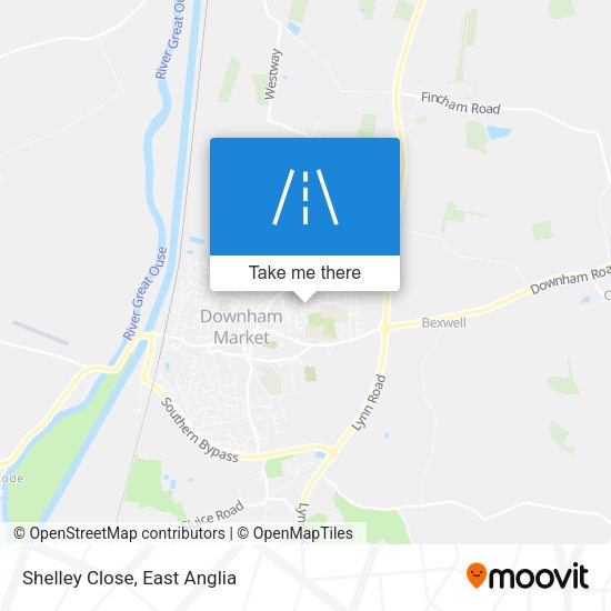 Shelley Close map