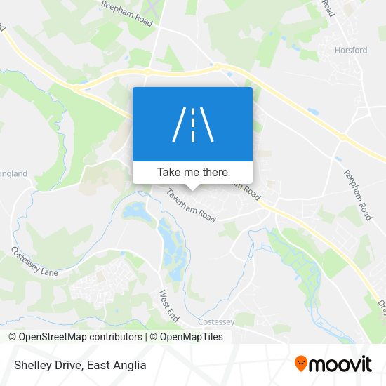 Shelley Drive map